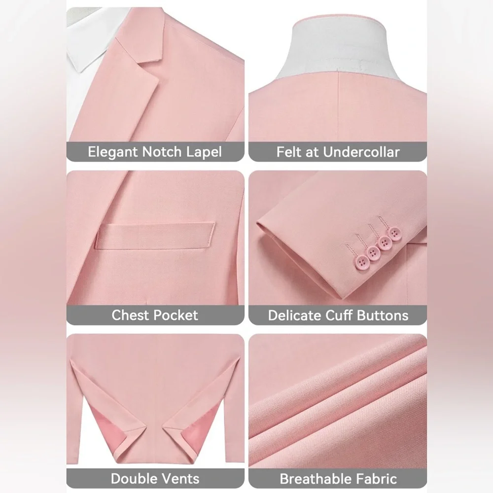 Light Pink Suit Jacket/Blazer - Picture 2 of 6